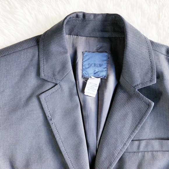 J. Crew Two Button Lined Blazer Pinstripe Size 2 - Picture 6 of 6